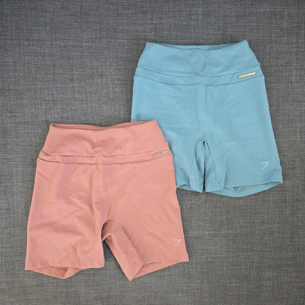 Gymshark Teal & Rust Athletic Shorts